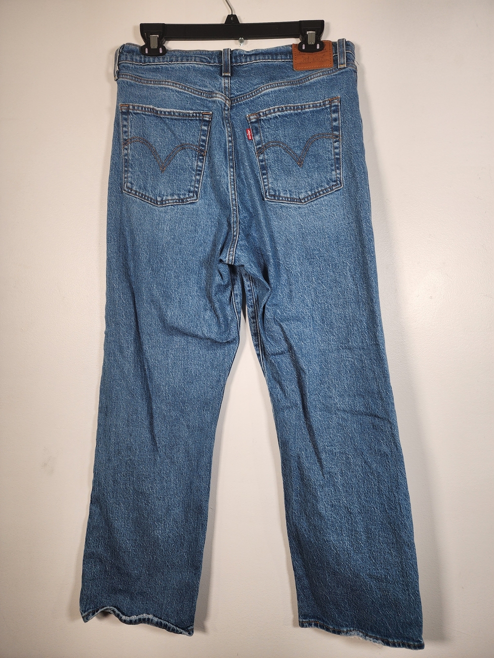 Levi’s Ribcage Straight Ankle Jeans W32 L29 Dance Around High Rise Medium Wash - Picture 3 of 10